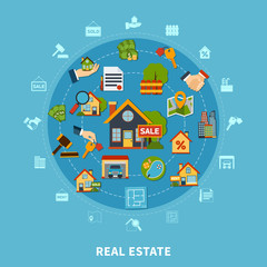 Naklejka premium Real Estate Concept