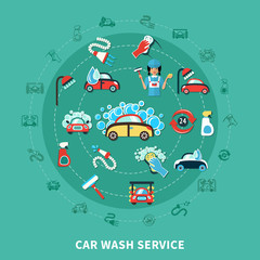 Car Wash Round Composition