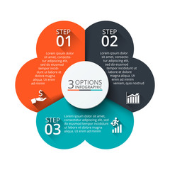 Vector circle element for infographic.