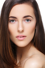 Obraz premium Beautiful girl with natural make-up