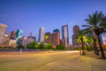 Stoff pro Meter Die Skyline der Innenstadt von Houston © f11photo