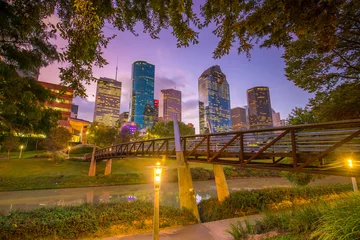 Poster Downtown Houston skyline © f11photo
