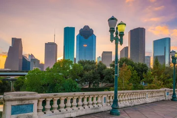 Stoff pro Meter Downtown Houston skyline © f11photo