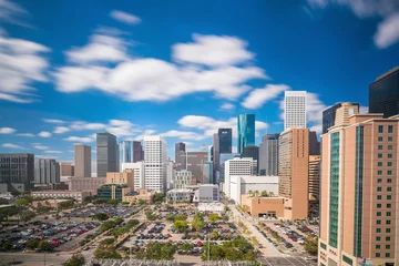 Zelfklevend Fotobehang Downtown Houston skyline © f11photo