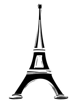 dessin tour Eiffel Paris France