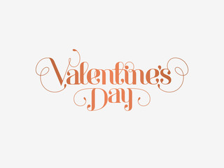 Happy Valentines Day. Vector Lettering