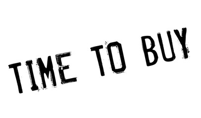 Time To Buy rubber stamp. Grunge design with dust scratches. Effects can be easily removed for a clean, crisp look. Color is easily changed.