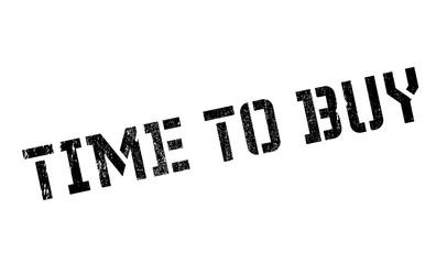 Time To Buy rubber stamp. Grunge design with dust scratches. Effects can be easily removed for a clean, crisp look. Color is easily changed.