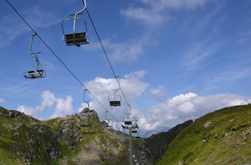 Seilbahn auf dem Hochjoch