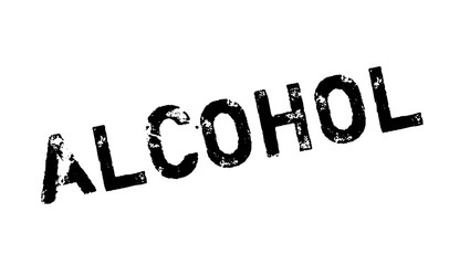 Alcohol rubber stamp. Grunge design with dust scratches. Effects can be easily removed for a clean, crisp look. Color is easily changed.