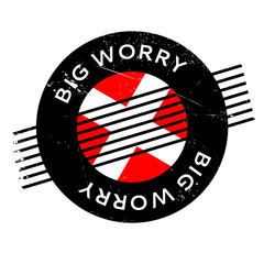 Big Worry rubber stamp
