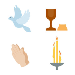 Religion icons vector illustration.