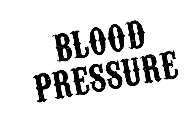Blood Pressure rubber stamp