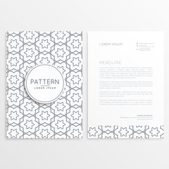 letterhead template with front and back side both