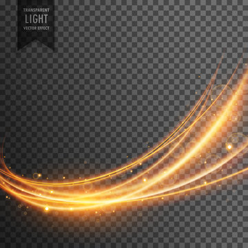 abstract transparent light effect in wave style