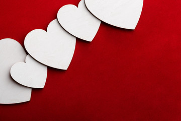 Valentine's Day background with heart. A heart. Love. Romantic background with place for writing. I...