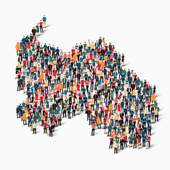 people map country South Ossetia vector