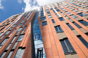 Fassade des Sumatra-Hauses im &Uuml;berseequartier der Hafencity Hamburg