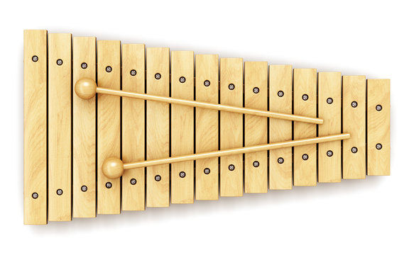 Wooden xylophone