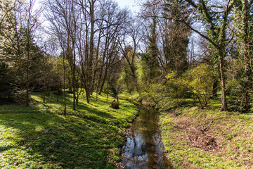 Fototapeta premium Little water stream In Simeria Park