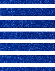 Wide glittery blue lines on a white background. The texture of the glitter. Rectangular, vertical