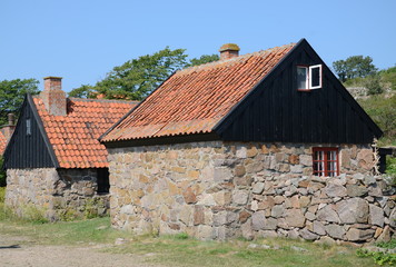 Fototapeta na wymiar House in Christiansö Bornholm