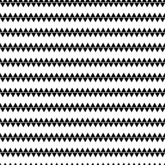 Obraz premium Geometric line monochrome abstract seamless pattern with triangl