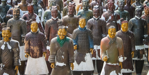 Army of terracotta warriors - obrazy, fototapety, plakaty