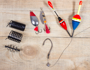 Fishing Equipment - concept of choice fishing techniques.