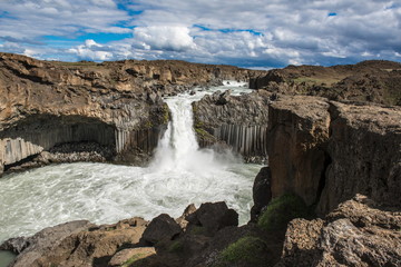 Waterfall Aldeyjarfoss, Iceland