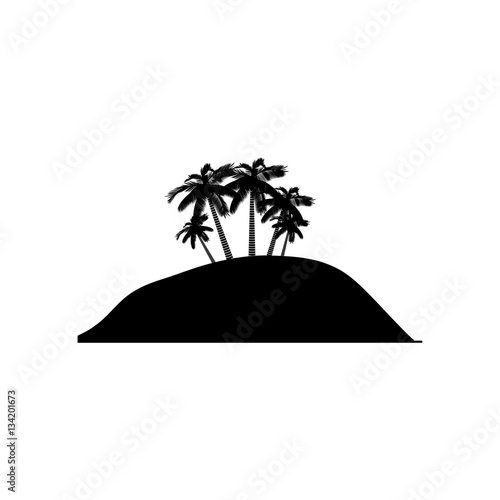 "Island silhouette symbol icon vector illustration graphic design
