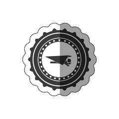 Hang gliding extreme sport icon vector illustration graphic design