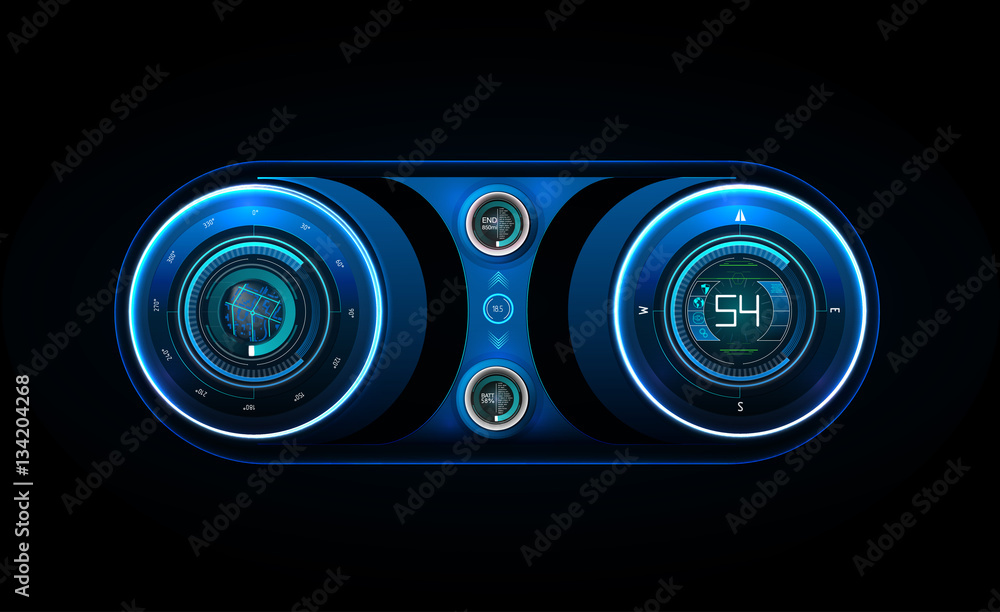 Poster car hud dashboard. abstract virtual graphic touch user interface. futuristic user interface hud and 