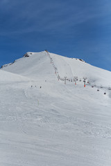 Slope on the skiing resort