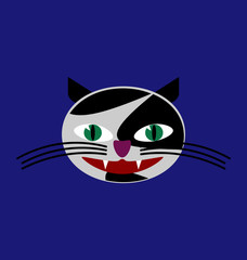 Funny cat head image