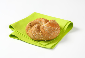 fresh whole wheat bun