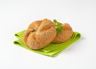 fresh whole wheat buns