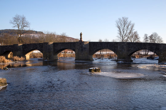 Bow Bridge / The Tauberbr&uuml;cke Tauberrettersheim is a bow bridge that spans the Tauber in Tauberrettersheim