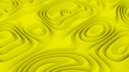 Yellow Abstract Background 3D illustration