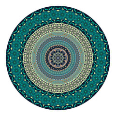 Flower mandala. Vintage decorative elements.