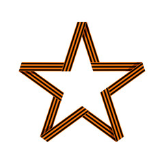 Saint George ribbon in form of star.