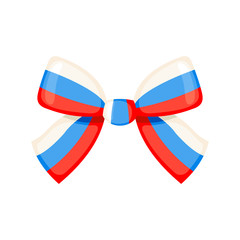 bow Russian flag. Vector illustration