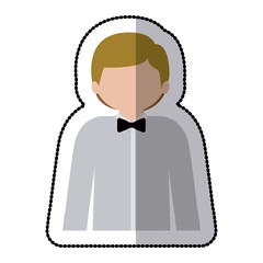 Man profile pictogram icon vector illustration graphic design