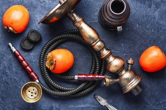 Hookah with persimmon