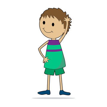 Character illustration of a boy.