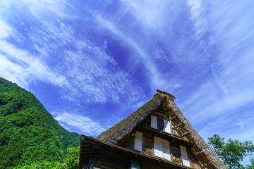 Fototapeta na wymiar 五箇山と新緑の春 Gokayama