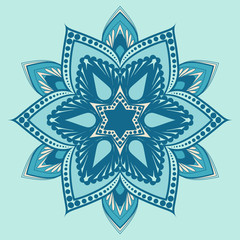 Vector flower mandala