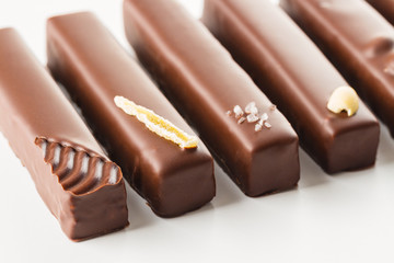 Long chocolates bonbons