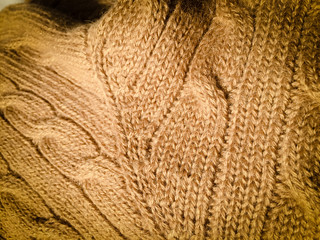 The knitted fabric texture, soft focus abstract background