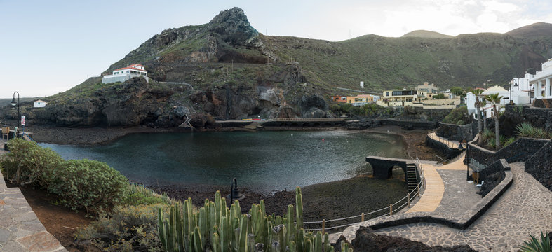 El Hierro, El Tamaduste, Hafen, Boote, K&uuml;ste, Meer, Strand, Kanaren, Kanarische Inseln, Insel,  Spanien, Europa